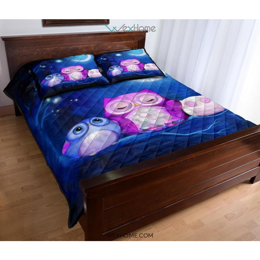 Owl Quilt Bed Sets - Unique Design Amazing Gift