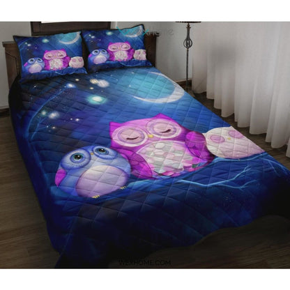 Owl Quilt Bed Sets - Unique Design Amazing Gift