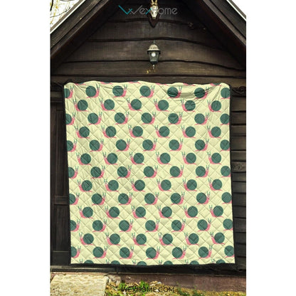 Snail Pattern Print Design 04 Premium Quilt
