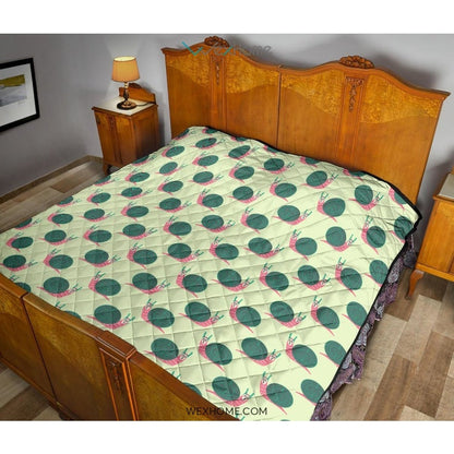 Snail Pattern Print Design 04 Premium Quilt