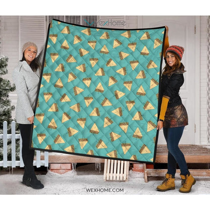 Sandwich Pattern Print Design 03 Premium Quilt