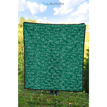 Math Pattern Print Design 01 Premium Quilt
