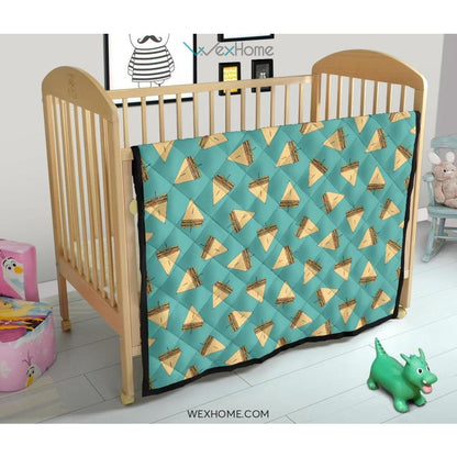 Sandwich Pattern Print Design 03 Premium Quilt