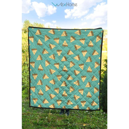 Sandwich Pattern Print Design 03 Premium Quilt