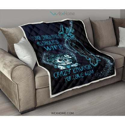 Tough Enough To Be Wife Premium Quilt