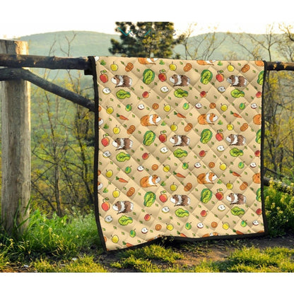 Guinea Pig Pattern Print Design 05 Premium Quilt