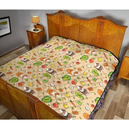 Guinea Pig Pattern Print Design 05 Premium Quilt