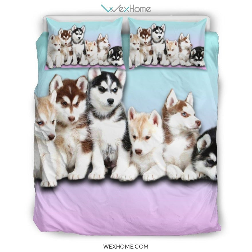 Family Husky Bedding Set