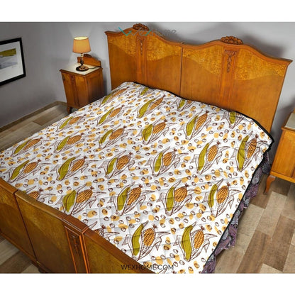 Corn Pattern Print Design 02 Premium Quilt