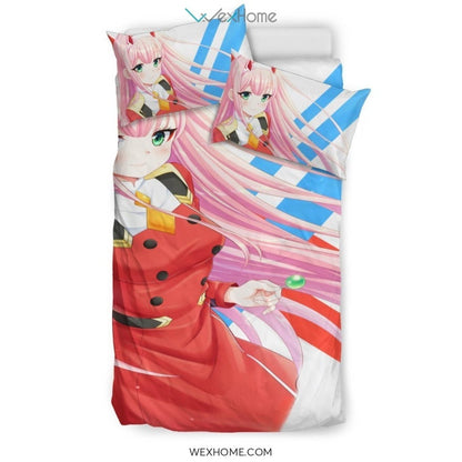 Zero Two Bedding Set - duvet cover and pillowcase set - Unique Design Amazing Gift
