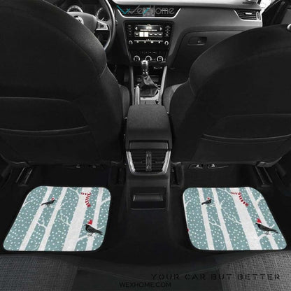 Crows Christmas Hat Scarf Front And Back Car Mats  Best Car Gift 2021