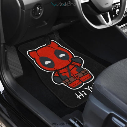 Cute Spiderman Front And Back Car Mats