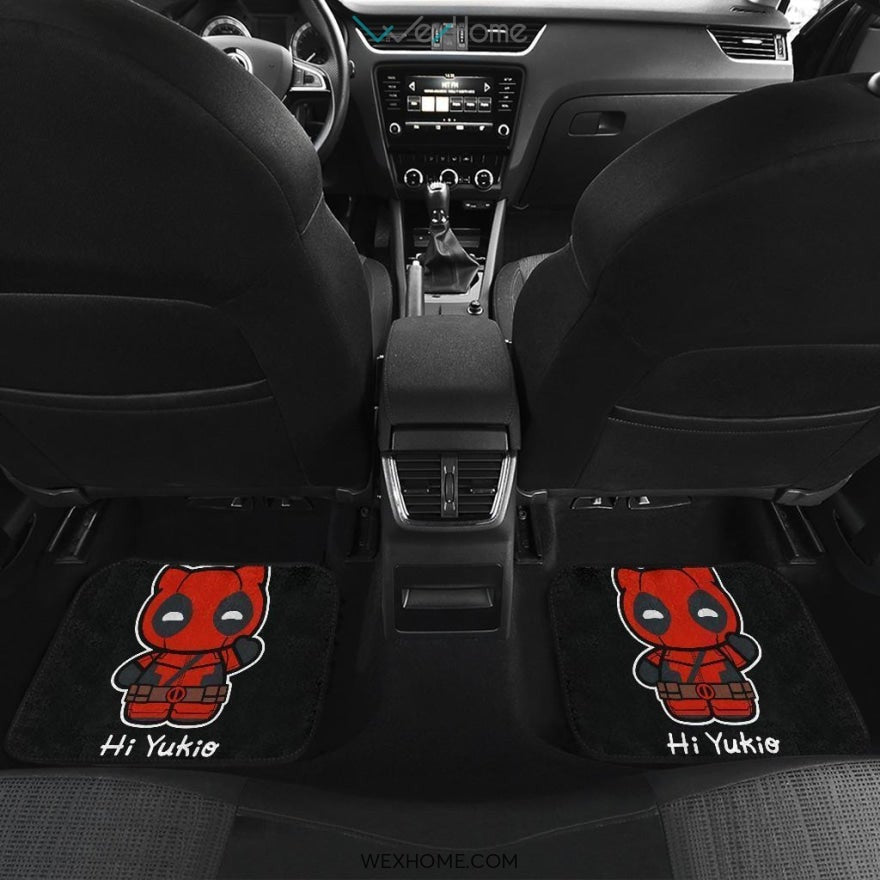 Cute Spiderman Front And Back Car Mats