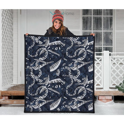 Piano Pattern Print Design 02 Premium Quilt