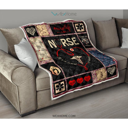 It's Work Of Heart Nurse Premium Quilt