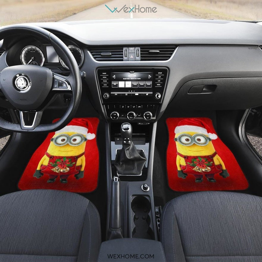 Minions Christmas Front And Back Car Mats Best Car Gift 2021