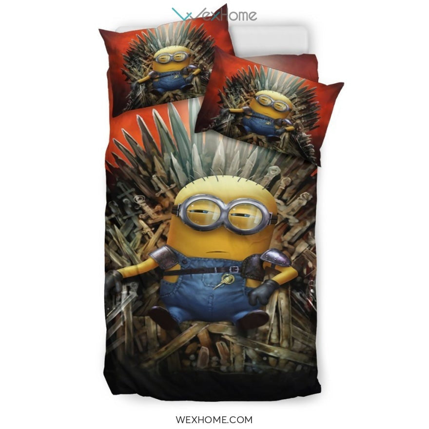 Minion Game Of Thrones Bedding Set - duvet cover and pillowcase set - Unique Design Amazing Gift