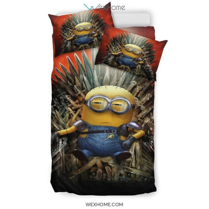 Minion Game Of Thrones Bedding Set - duvet cover and pillowcase set - Unique Design Amazing Gift