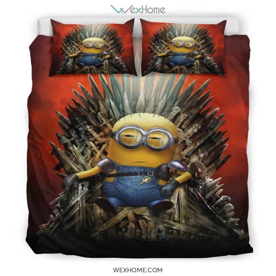 Minion Game Of Thrones Bedding Set - duvet cover and pillowcase set - Unique Design Amazing Gift