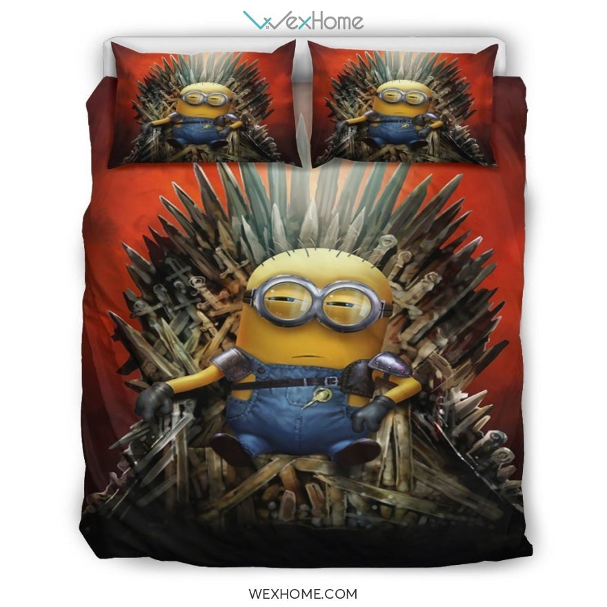 Minion Game Of Thrones Bedding Set - duvet cover and pillowcase set - Unique Design Amazing Gift