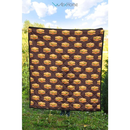 Sandwich Pattern Print Design 04 Premium Quilt