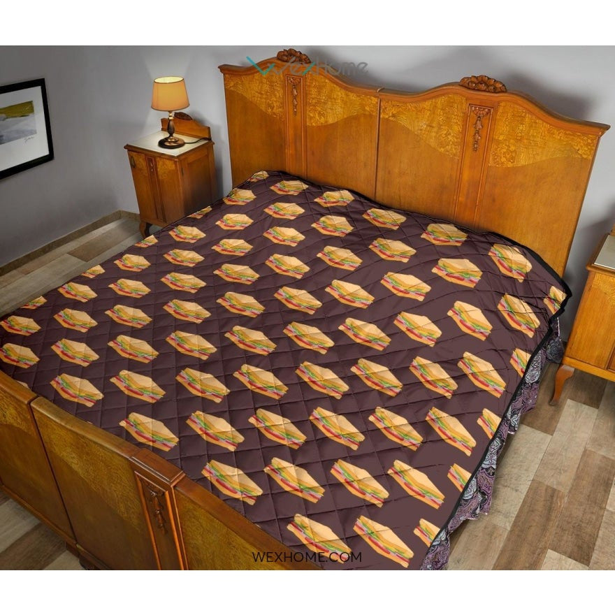 Sandwich Pattern Print Design 04 Premium Quilt