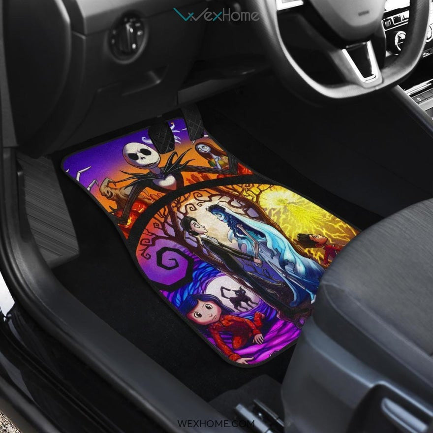 Nightmare Before Christmas Front And Back Car Mats 5 Best Car Gift 2021