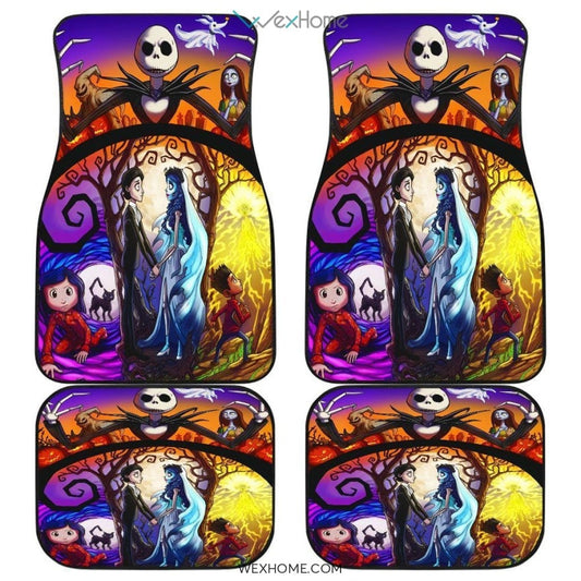 Nightmare Before Christmas Front And Back Car Mats 5 Best Car Gift 2021