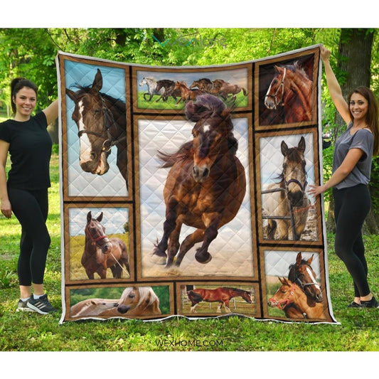 WEXHOME 3D Horse Premium Quilt