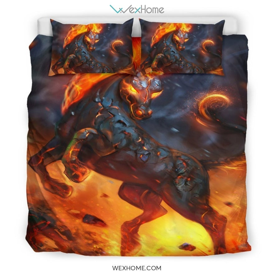 Horse Bedding Set 1 - duvet cover and pillowcase set - Unique Design Amazing Gift