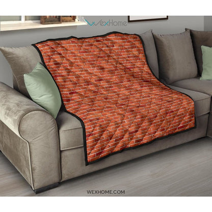 Brick Printed Pattern Print Design 03 Premium Quiltà¸µ