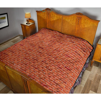 Brick Printed Pattern Print Design 03 Premium Quiltà¸µ