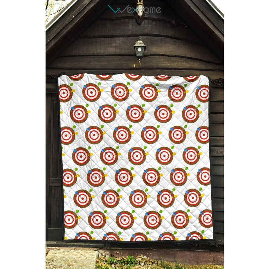 Darts Pattern Print Design 04 Premium Quilt
