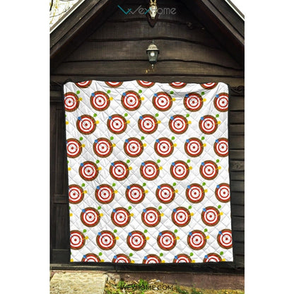 Darts Pattern Print Design 04 Premium Quilt