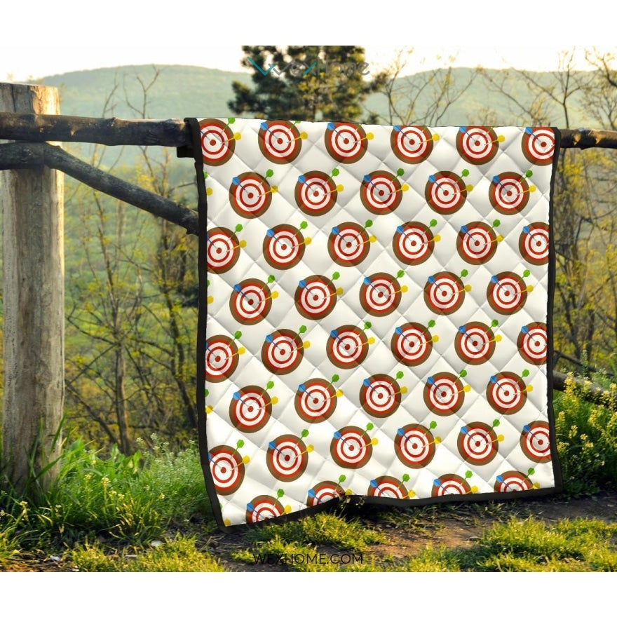 Darts Pattern Print Design 04 Premium Quilt