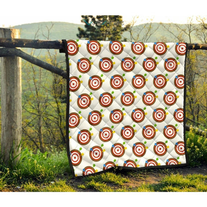 Darts Pattern Print Design 04 Premium Quilt