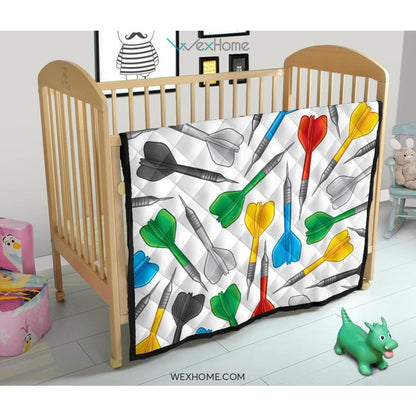 Darts Pattern Print Design 03 Premium Quilt