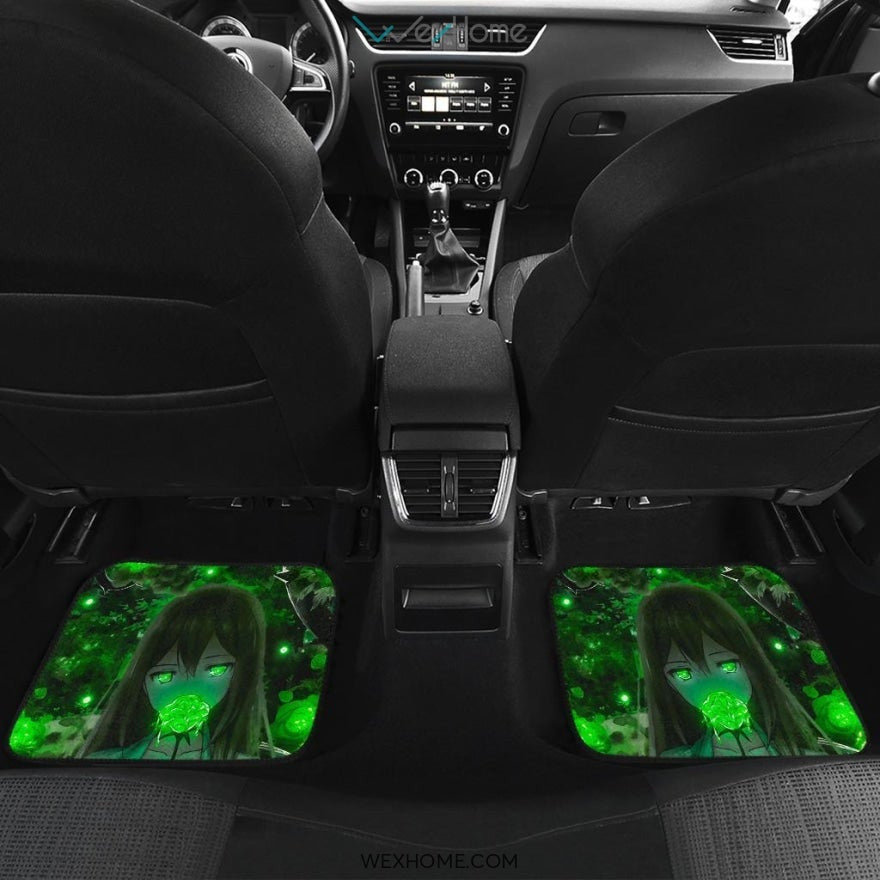 Anime Green Rose Car Mats