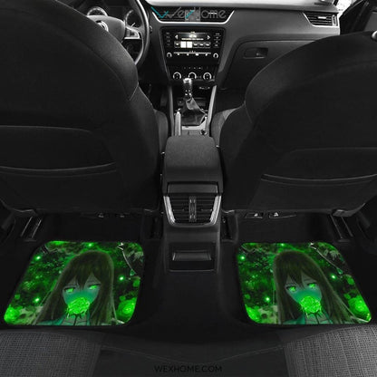 Anime Green Rose Car Mats