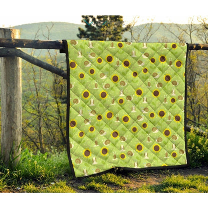 Snail Pattern Print Design 01 Premium Quilt