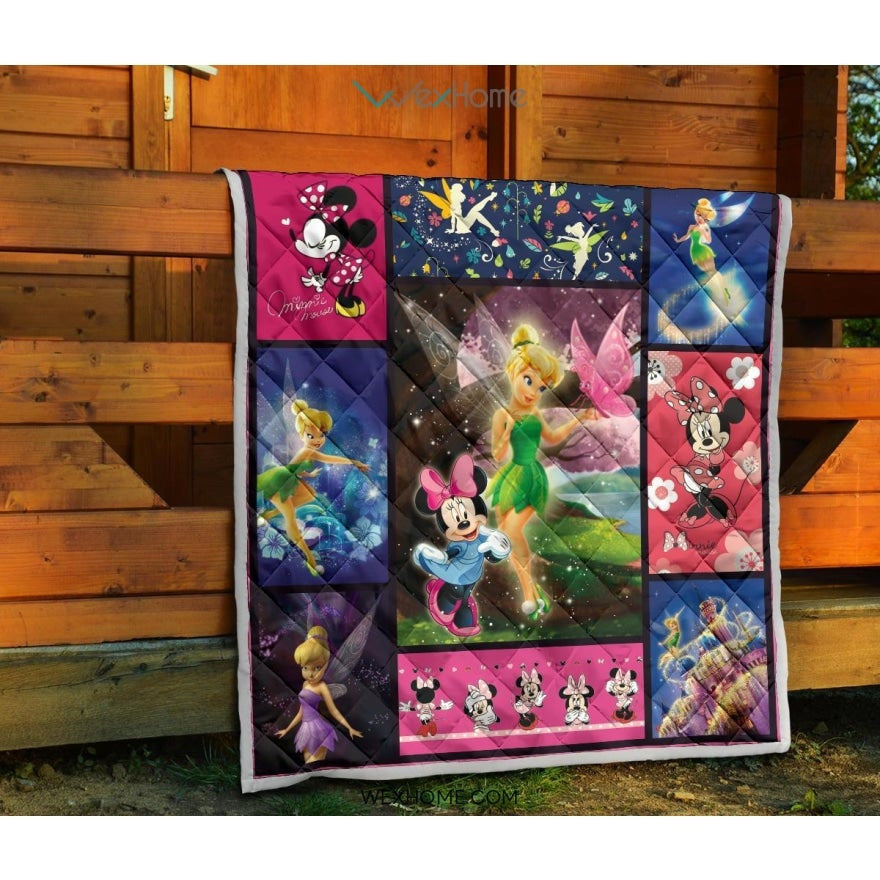 Mickey Mouse & Tinker Bell Cartoon Best Seller Premium Quilt