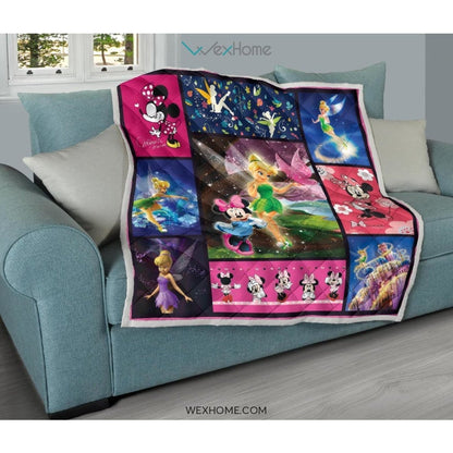 Mickey Mouse & Tinker Bell Cartoon Best Seller Premium Quilt