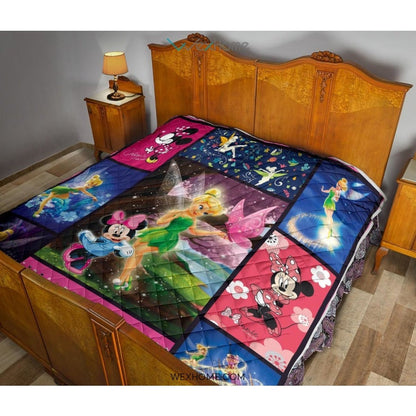 Mickey Mouse & Tinker Bell Cartoon Best Seller Premium Quilt