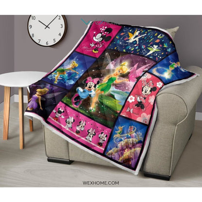 Mickey Mouse & Tinker Bell Cartoon Best Seller Premium Quilt