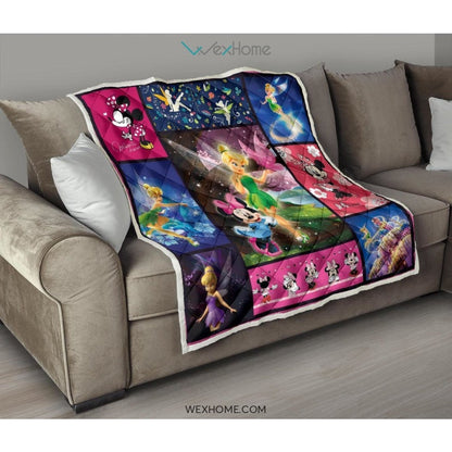 Mickey Mouse & Tinker Bell Cartoon Best Seller Premium Quilt