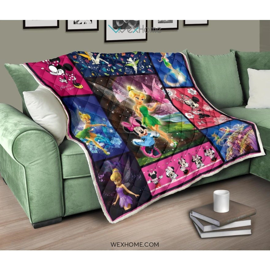 Mickey Mouse & Tinker Bell Cartoon Best Seller Premium Quilt
