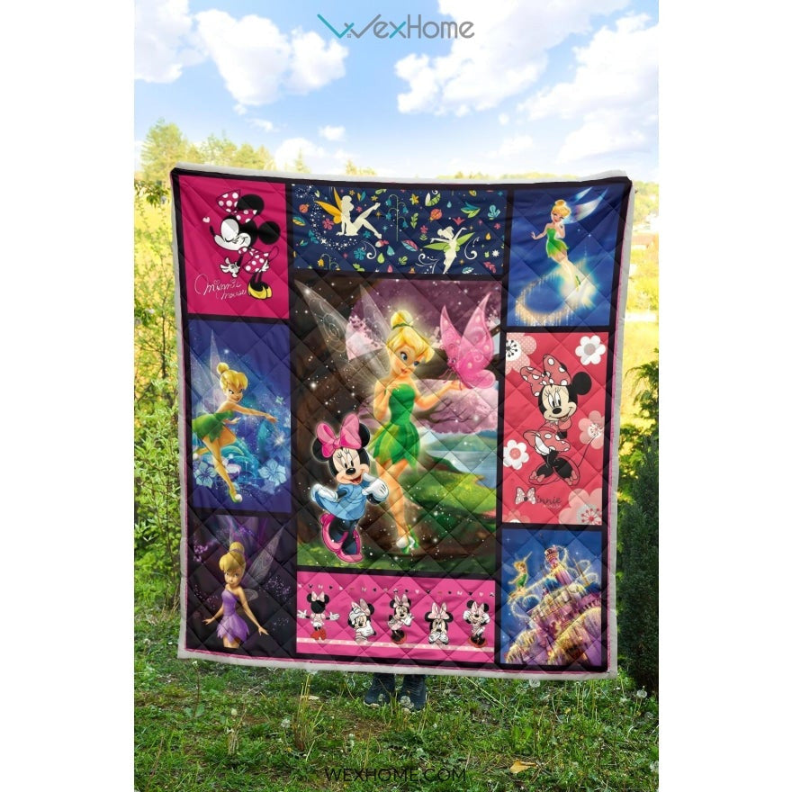 Mickey Mouse & Tinker Bell Cartoon Best Seller Premium Quilt