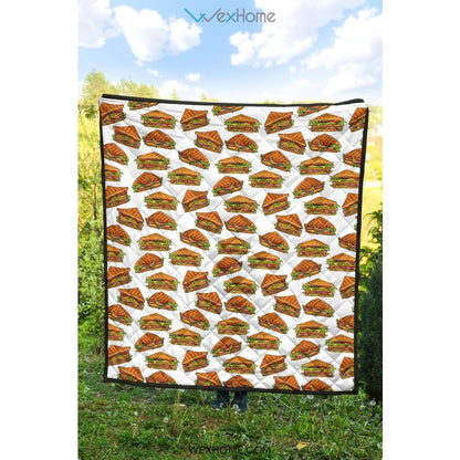 Sandwich Pattern Print Design 02 Premium Quilt