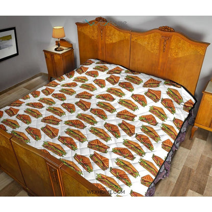 Sandwich Pattern Print Design 02 Premium Quilt