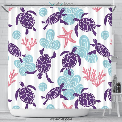Turtle Shower Curtain